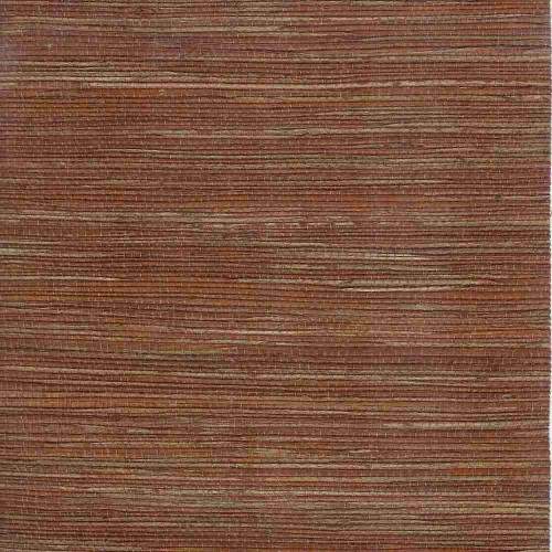 Wzornik tapety ECO-DESIGN RAMIE GRASS BROWN RED