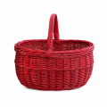 Kosz wiklinowy CLAIRE red