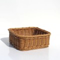 Kosz regałowy Polyrattan natur 30x30x12