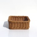 Kosz regałowy Polyrattan natur 30x30x12